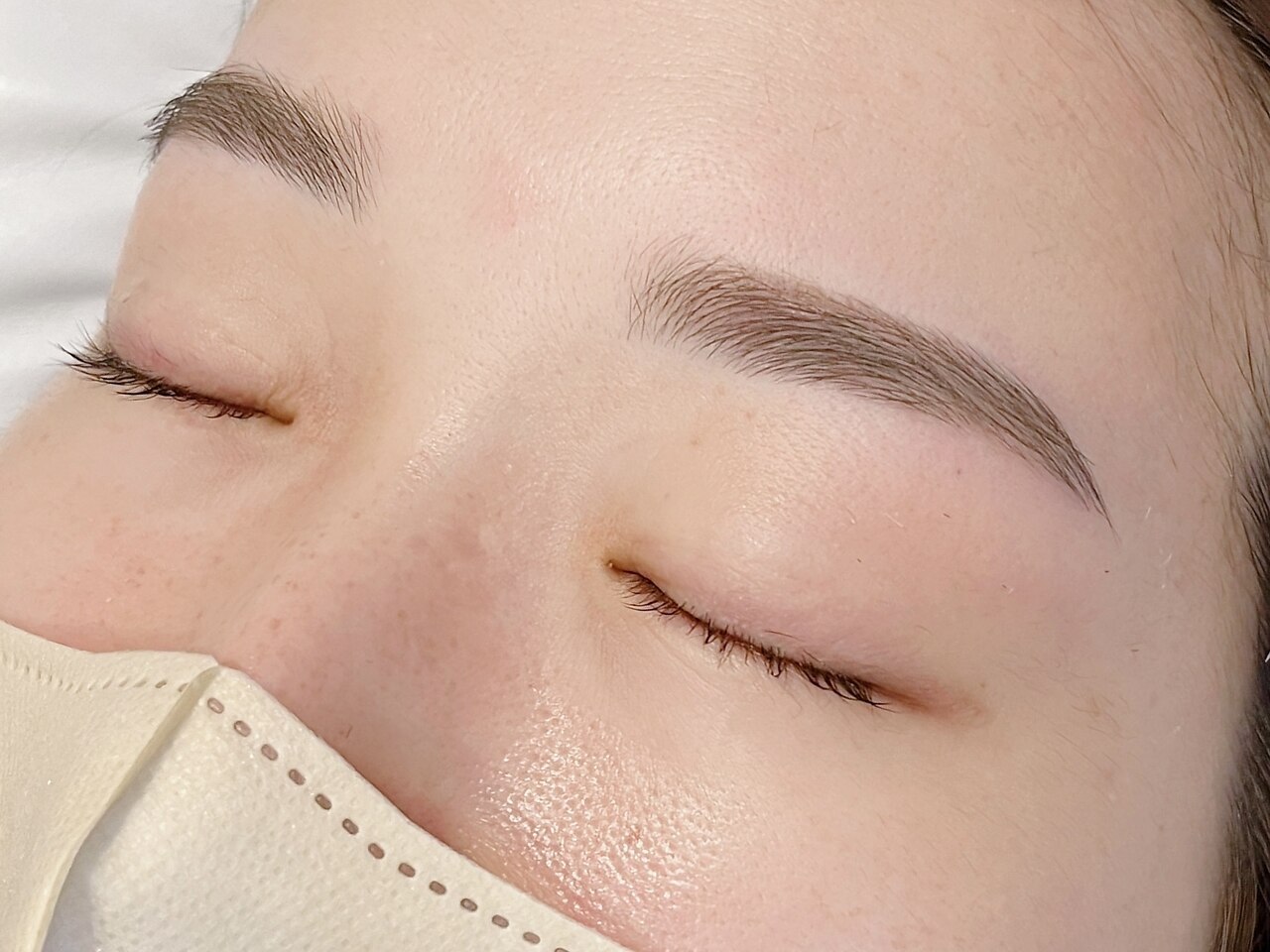 眉毛Waxの仕上がり