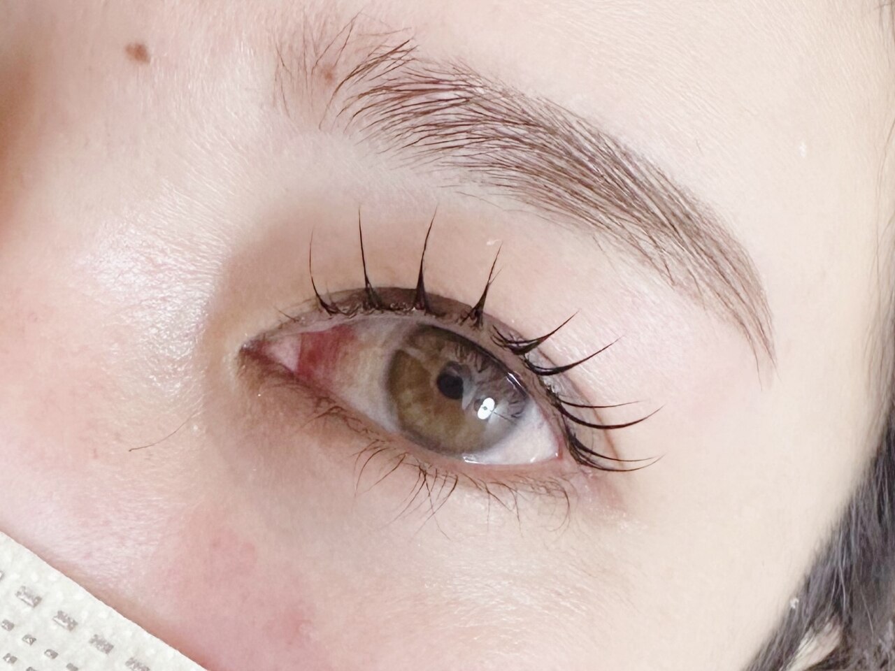 まつげパーマ＋眉毛Waxの仕上がり